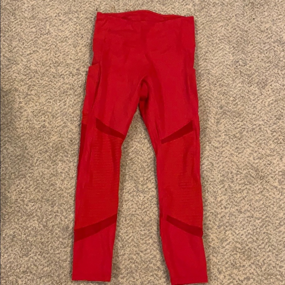 Fabletics red leggings